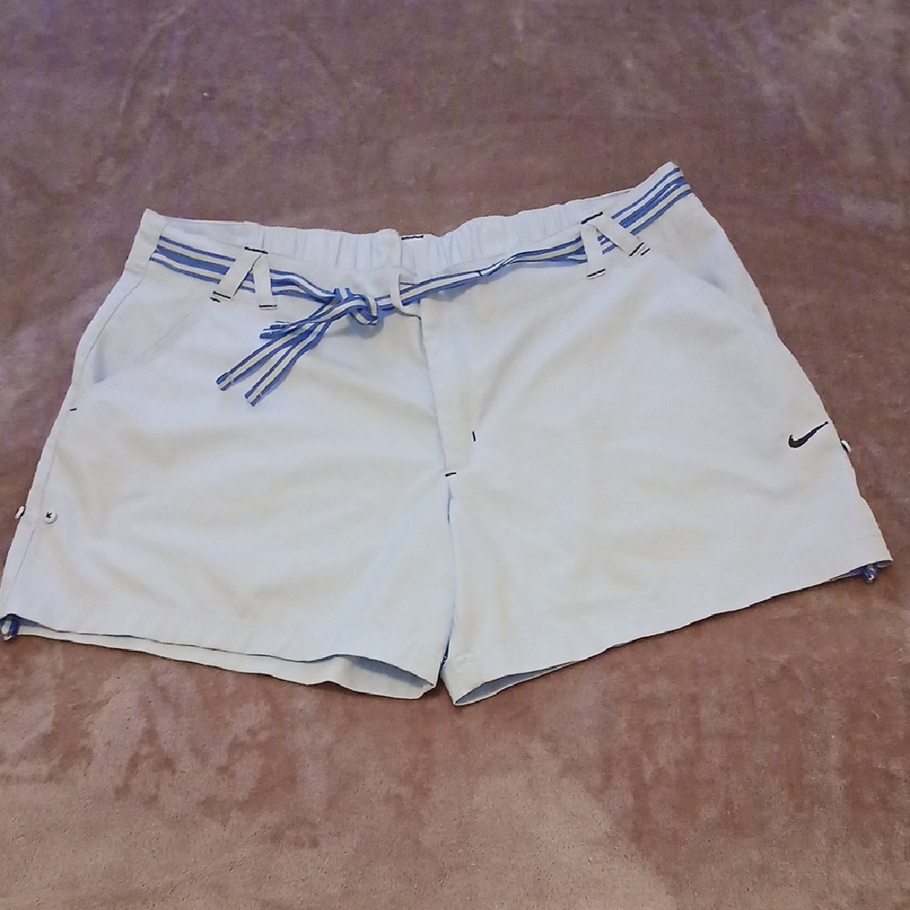 Blue Nike Hiking Shorts With Belt Women's Large